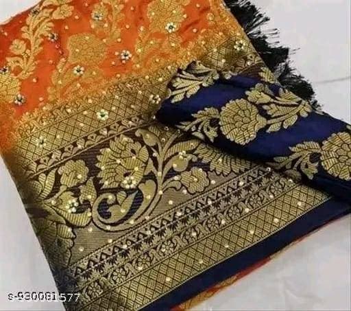 Balaton Silk Saree – Orange
